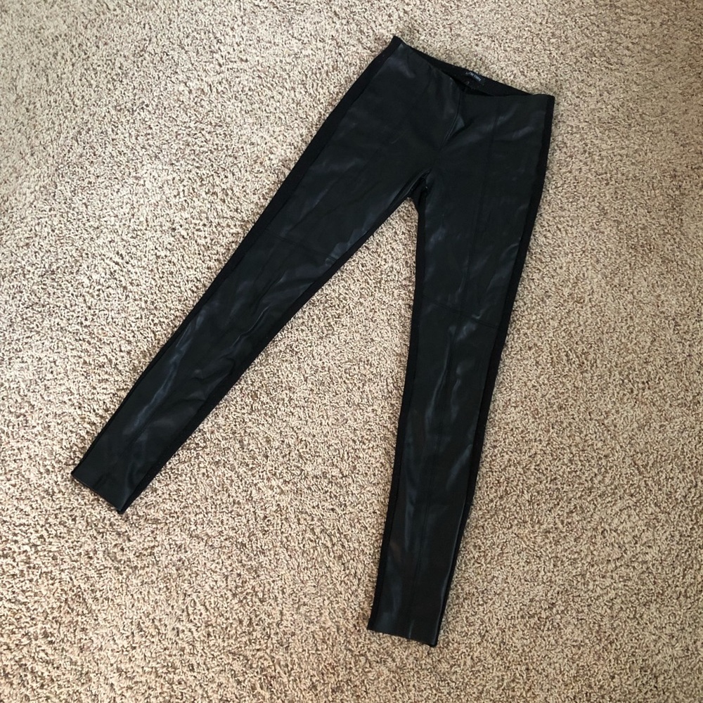 Anthropologie leather front pant